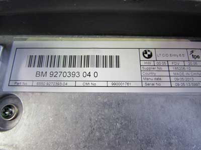 BMW LCD Screen Information Display Monitor 6.5 inch 65509270393 F30 320i 328i 330i 335i 340i F32 4 Series6